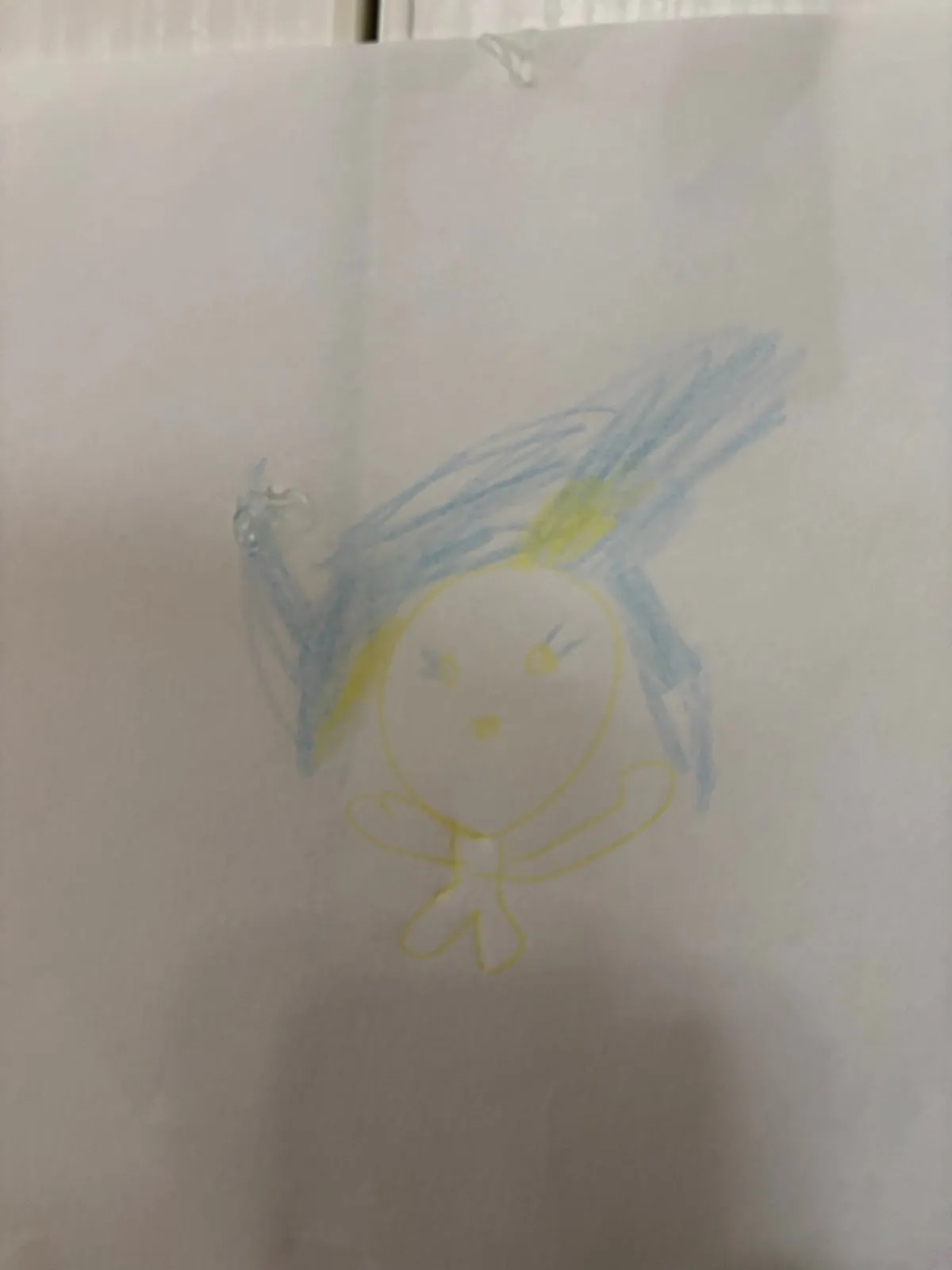 蓝头发的小姑娘