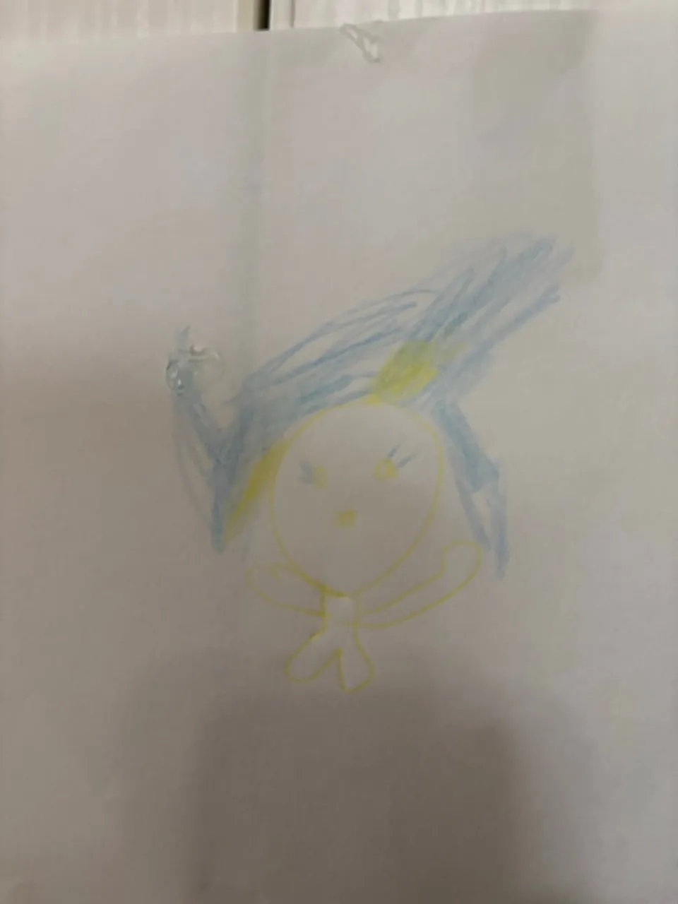 蓝头发的小姑娘